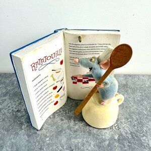 Disney Pixar Hallmark Keepsake Flocked Ratatouille Anyone Can Cook Ornament 2007